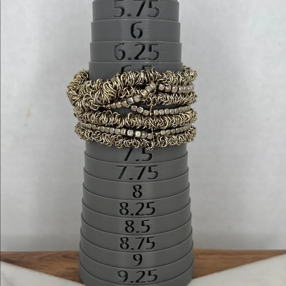 Vintage Estate Chunky Gold Beaded Bracelet Lot C48